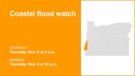 Coastal flood watch for South Central Oregon Coast for Thursday