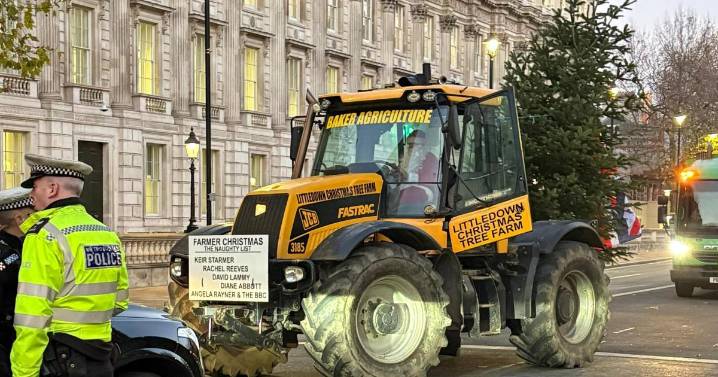 Farmers bring tractors to Budget day protest despite Met police ban
