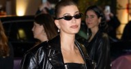 Hailey Bieber Pairs Dazzling Vintage Bob Mackie With $1,120 Heels