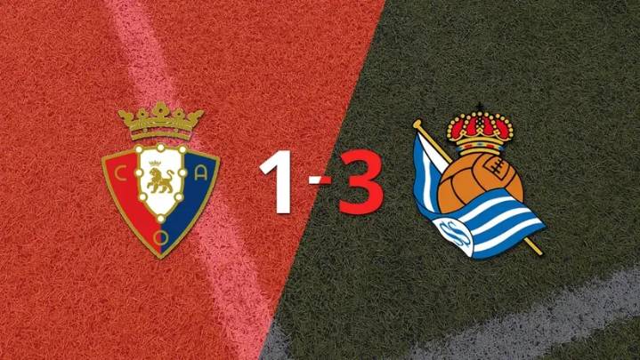 LaLiga EA Sports: Real Sociedad le dio vuelta el partido a Osasuna con un 3