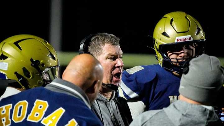 Hoban football coach Tim Tyrrell on loss to Walsh Jesuit. Here's video