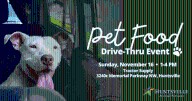 Free pet food drive-thru event to be held in Huntsville on November 16