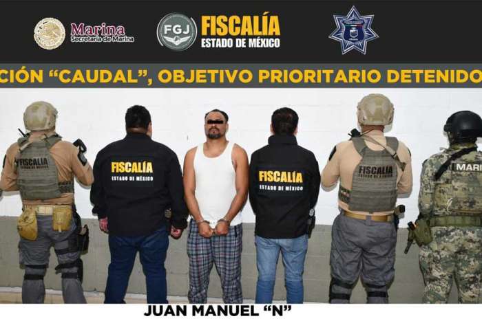 Detienen a ‘El Maya’, presunto líder de grupo dedicado al huachicoleo de agua en Edomex