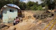 Búsqueda en Silvania, Cundinamarca: no aparecen personas arrastradas por creciente súbita y viviendas averiadas se pueden desplomar
