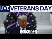 LIVE I President Trump on Veterans Day participates in wreath