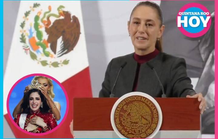 Sheinbaum felicita a Fátima Bosch por ganar Miss Universo 2025 y elogia su valentía