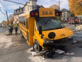 2 injured after car crashes into bus in the Slate Belt, cops say