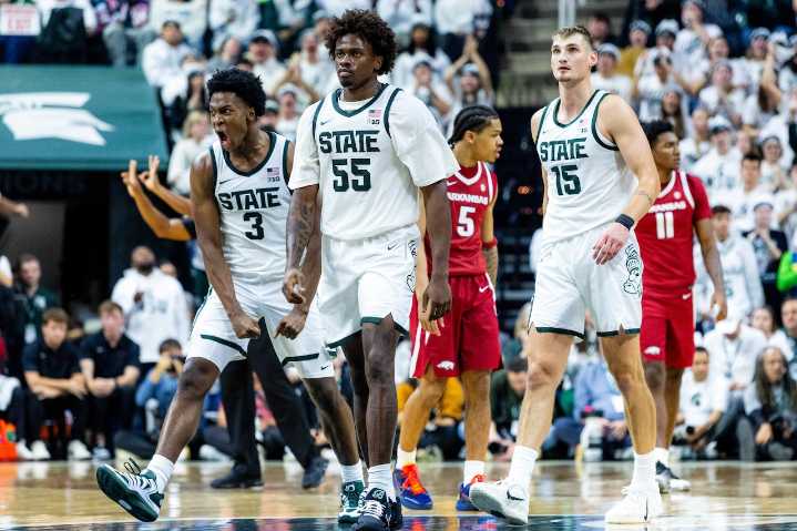Michigan State moves up rankings after knocking off Arkansas
