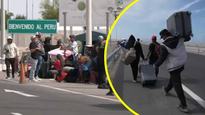 Migrantes no pueden ingresar a Perú: PDI empadrona en la frontera a los extranjeros que buscan dejar Chile