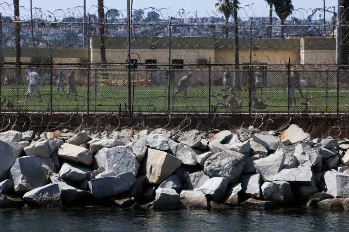 Federal Bureau of Prisons says falling concrete is forcing it to close a prison near Los Angeles
