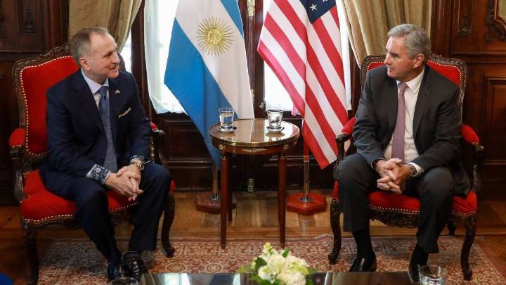 Pablo Quirno recibió a Peter Lamelas, el nuevo embajador de Estados Unidos