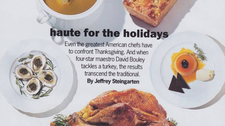 From the Archives: David Bouley’s Thanksgiving 1994 Menu