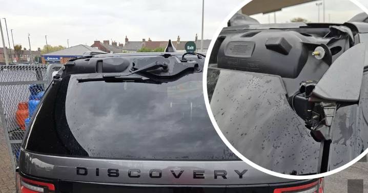 Land Rover driver left with £1,400 bill after automatic Redcar car wash 'rips off spoiler'