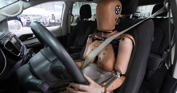US Transportation Department endorses a female crash test dummy that more closely resembles women