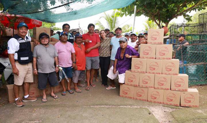 Atenea Gómez Ricalde continúa impulsando el sector pesquero en Isla Mujeres