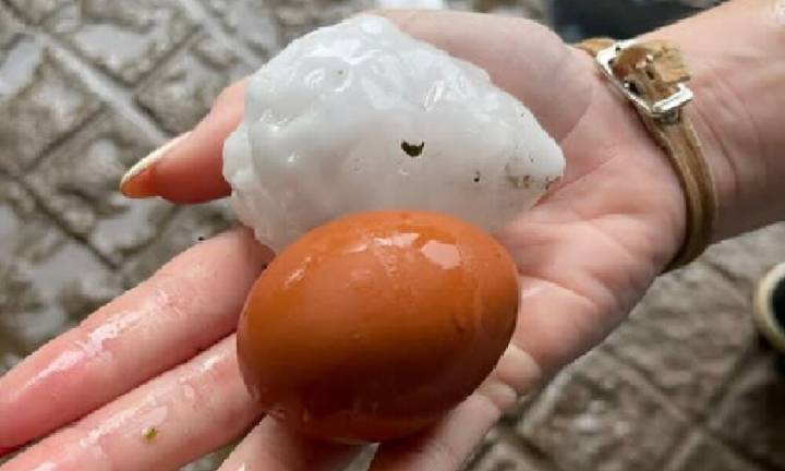 Temporal de viento y granizo causa serios daños en localidades de la zona