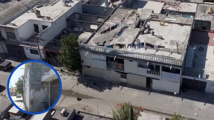 ‘Agandalla’ banqueta para su casa y renta de cuartos; no conforme, se cuelga de la luz