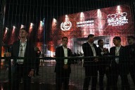 Protesters confront security at main venue of UN climate talks