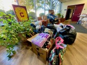 Bipartisan effort: Food and clothing drive unites community