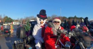 Kind-hearted bikers tour Stoke-on-Trent with Christmas gifts for needy children