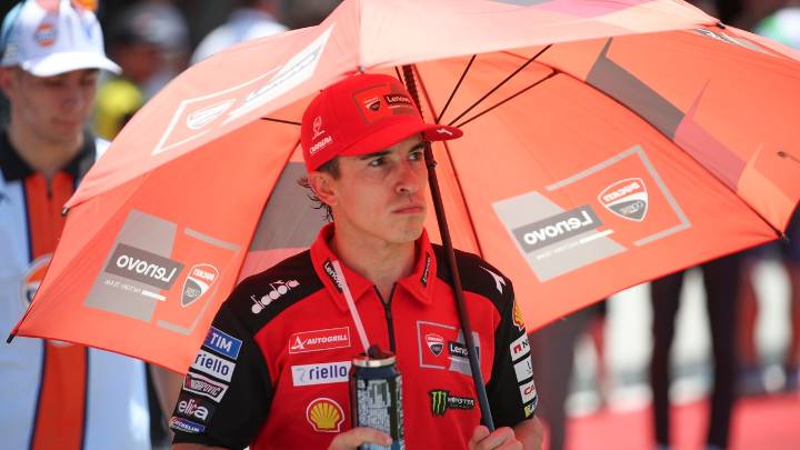 La lesión de Marc Márquez provoca un "cambio de planes" en Ducati