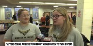 Sisters awarded for perfect attendance