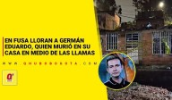 En Fusagasugá lloran a Germán Eduardo, quien murió en su casa en medio de las llamas
