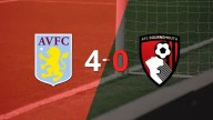 Premier League: Tranquila victoria de Aston Villa por 4 a 0 frente a Bournemouth