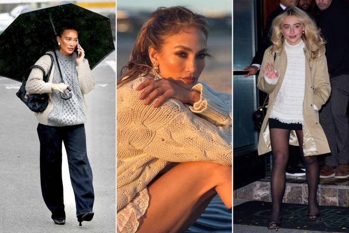 Celebs Are Wearing Cable-Knit Sweaters and Vests: Get the Look from $14