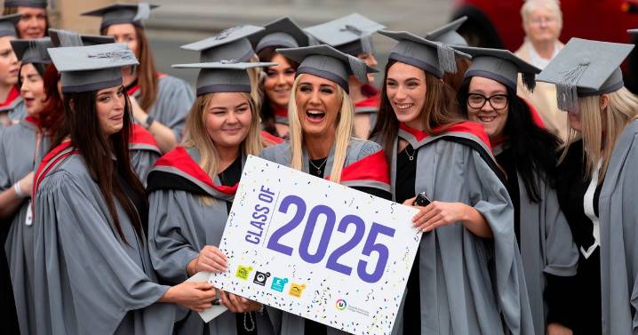 28 pictures from 'emotional' gradation at Stockton Globe for over 100 adult students