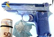 Detenido por circular por Hazas con una pistola en el maletero y 33 gramos de cocaína encima