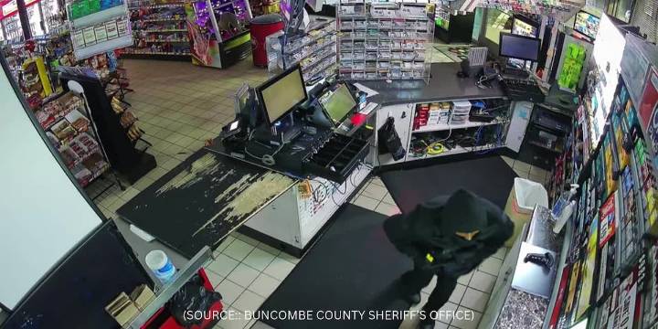 Deputies looking for suspect accused of breaking into Buncombe Co. gas station