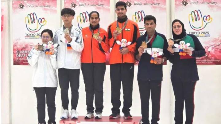 Abhinav, Pranjali win 10m Air Pistol gold at 25th Summer Deaflympics in Tokyo