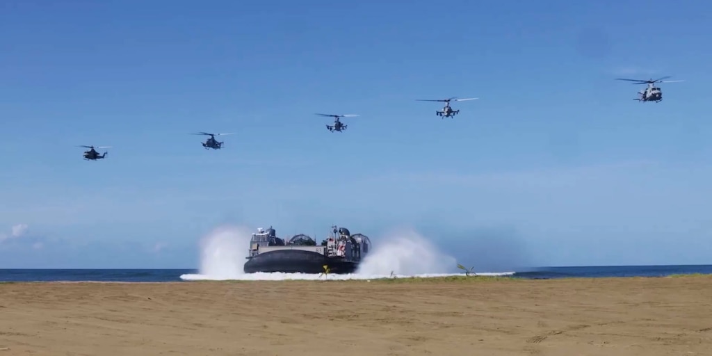 En medio de la tensión con Maduro en Venezuela, marines de EEUU ensayaron maniobras de desembarco en suelo puertorriqueño