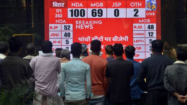 Bihar election 2025 result: Early trends show NDA leading significantly