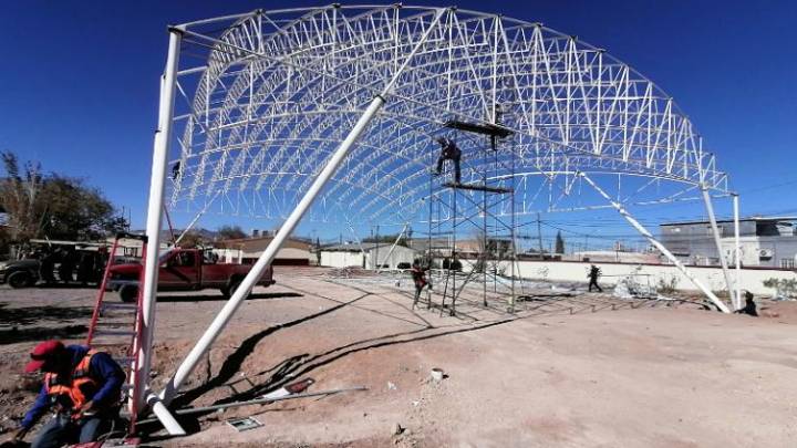 Al 50% de avance construcción de domo en primaria Arcadio González