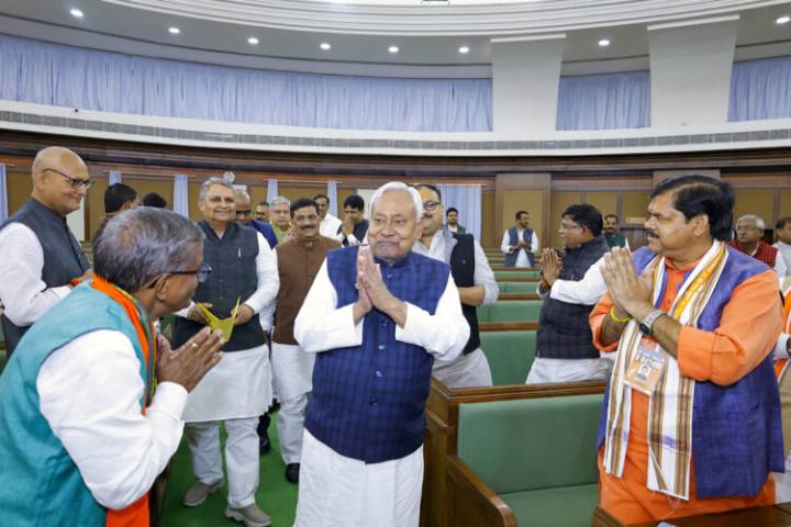 Bihar: Nitish Kumar Elected Leader Of NDA Legislative Party