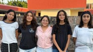 Gabriela, Fernanda, Dania y Alina representan a Rosario en la Fiesta de Culturas Comunitarias Yoltlahtoli