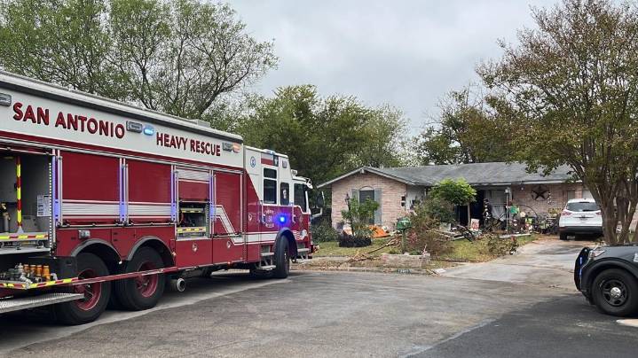 Pickup truck crashes into northeast-side home, one person taken to hospital, SAFD says