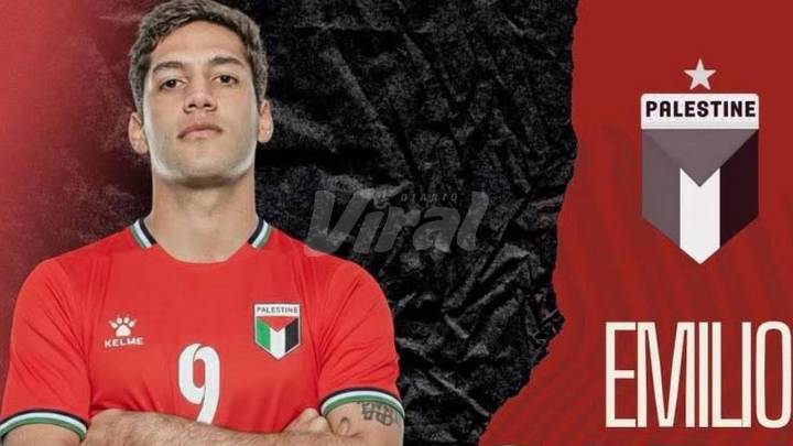 Emilio Saba debuta con la selección de Palestina y no contuvo su emoción