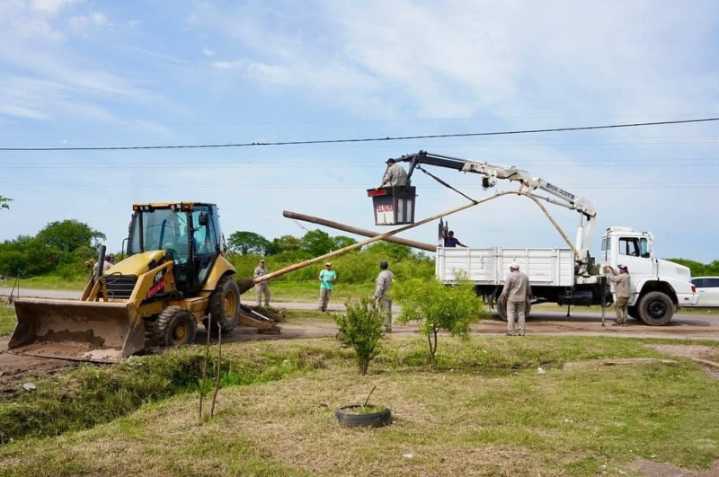 Barranqueras: en el barrio Los Milagros, ejecutaron un operativo integral de limpieza