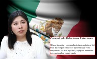 México "lamenta y rechaza" ruptura de relaciones diplomáticas con Perú
