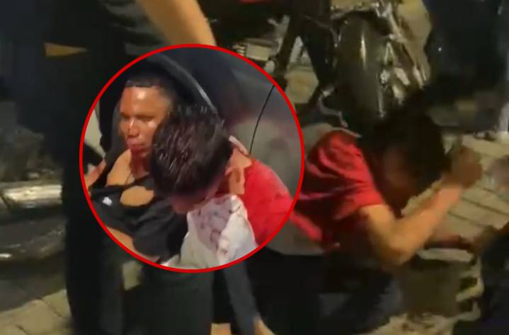 Ciudadanos capturan y golpean a presuntos ladrones en Santa Marta