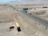 SIAT de carabineros investiga accidente carretero entre dos buses