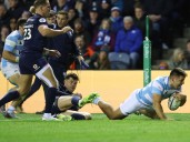 Así fue la seguidilla de tries con los que Los Pumas remontaron el partido ante Escocia