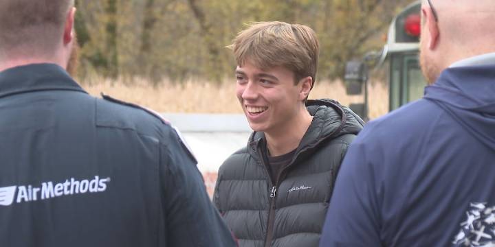 17-year-old thanks first responders who saved his life after near 40