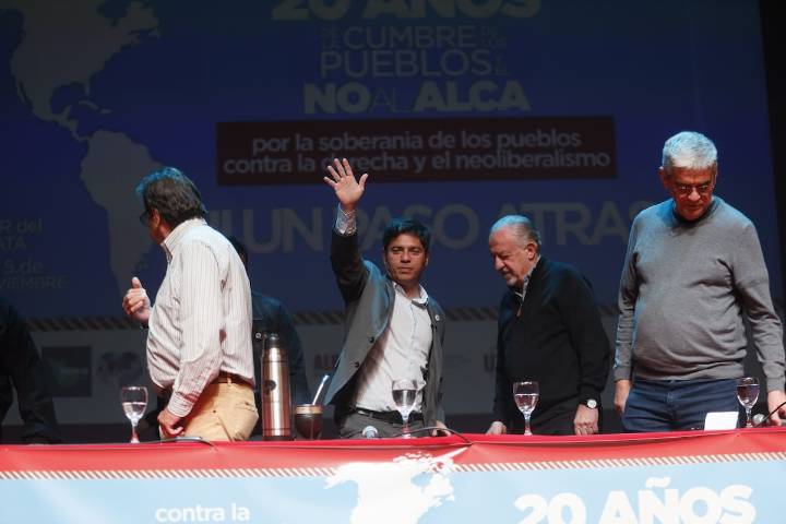 Pese a la derrota electoral. Kicillof reivindicó el “No al ALCA” de hace 20 años y llamó a construir una “alternativa política” para 2027