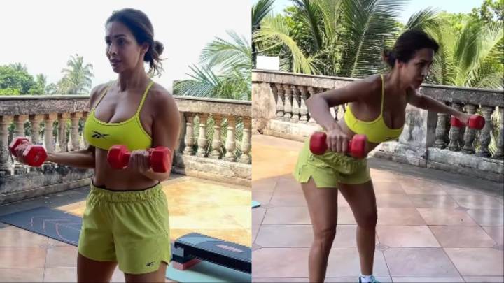 Malaika Arora’s 5 Dumbbell Moves That Tone Your Arms And Fire Up Your Core
