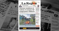 La portada de La Región de este sábado, 8 de noviembre