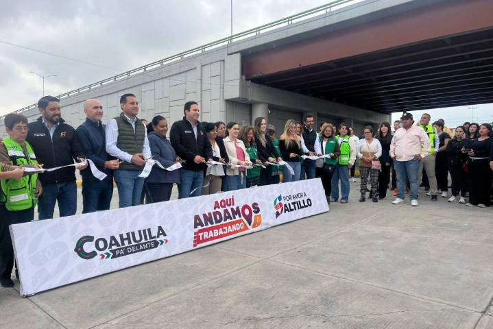 Entregan adecuación del crucero Fundadores-Colosio, al oriente de Saltillo